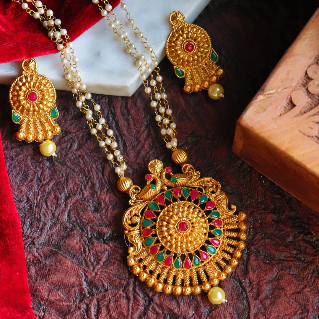 Ankita Long Rajwadi Necklace