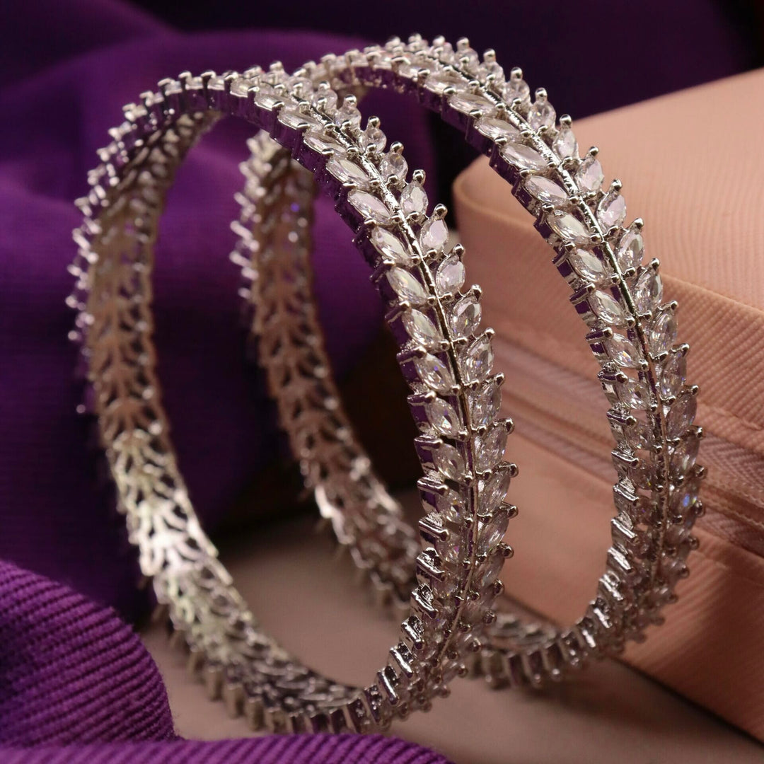 Naina Silver AD Bangles