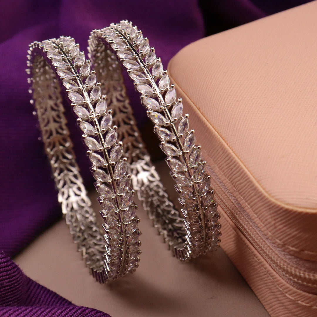 Naina Silver AD Bangles