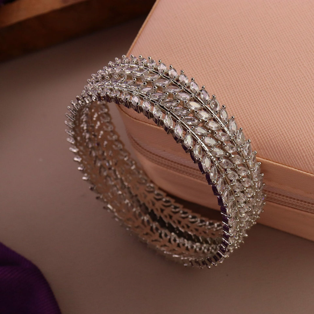 Naina Silver AD Bangles