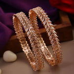 Load image into Gallery viewer, Naina Rosegold AD Bangles
