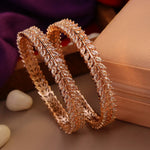 Load image into Gallery viewer, Naina Rosegold AD Bangles
