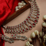 Load image into Gallery viewer, Tanvi AD Choker Set - Ruby
