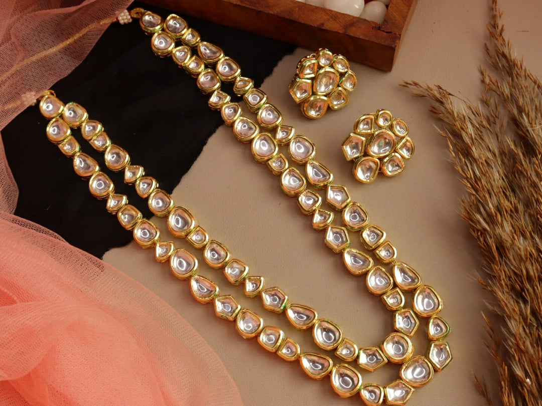 Fidha Long Kundan Necklace