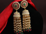 Load image into Gallery viewer, Roshan Jhumka With Pearl Latkan
