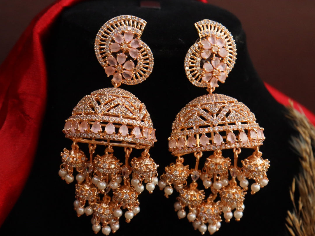 Rosegold - Kohinoor AD Jhumka