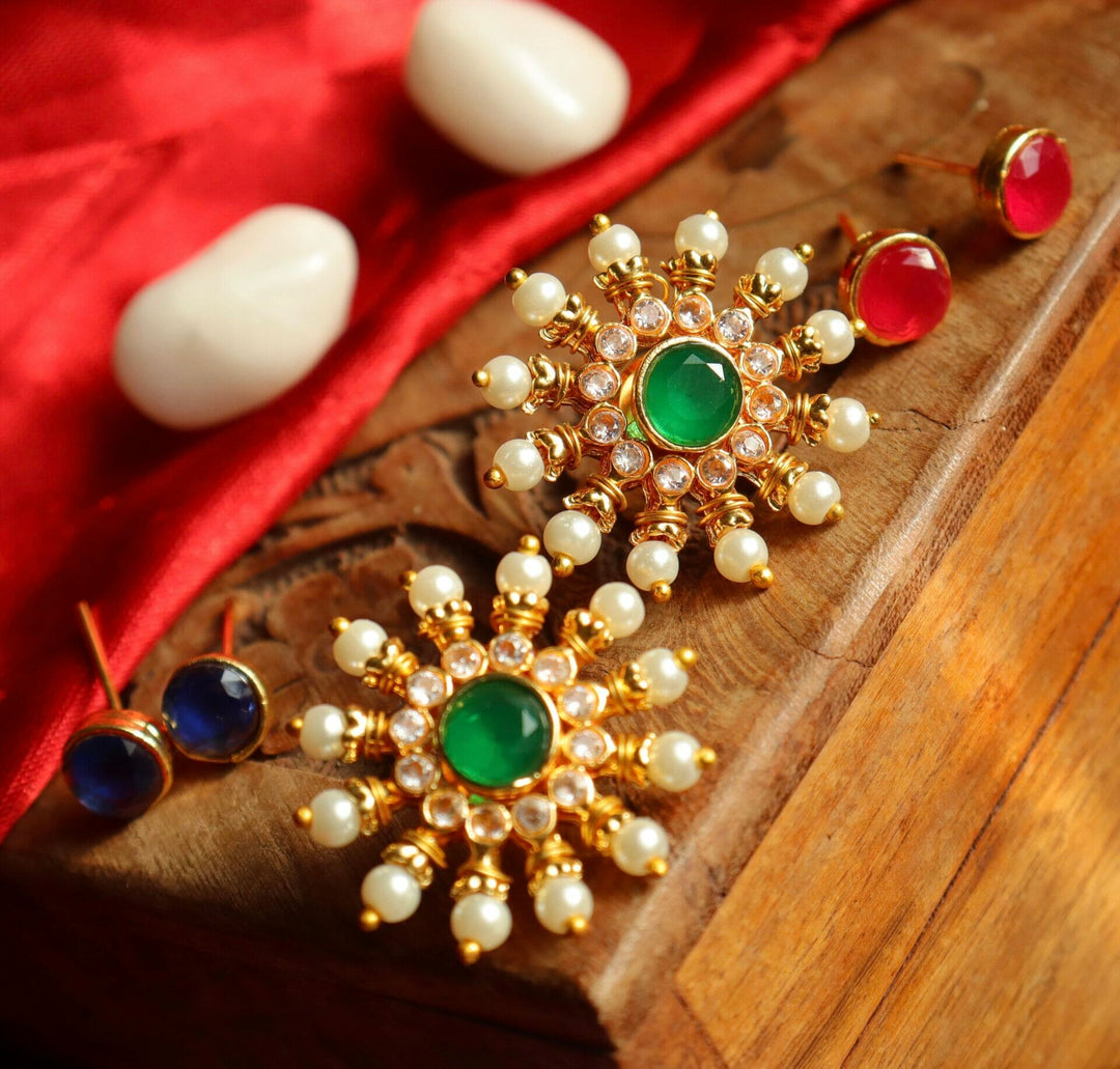 Sharanya Changeable Studs - Circle