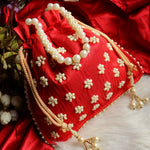 Load image into Gallery viewer, Pearl Batwa Potli Bags
