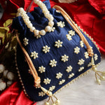 Load image into Gallery viewer, Pearl Batwa Potli Bags
