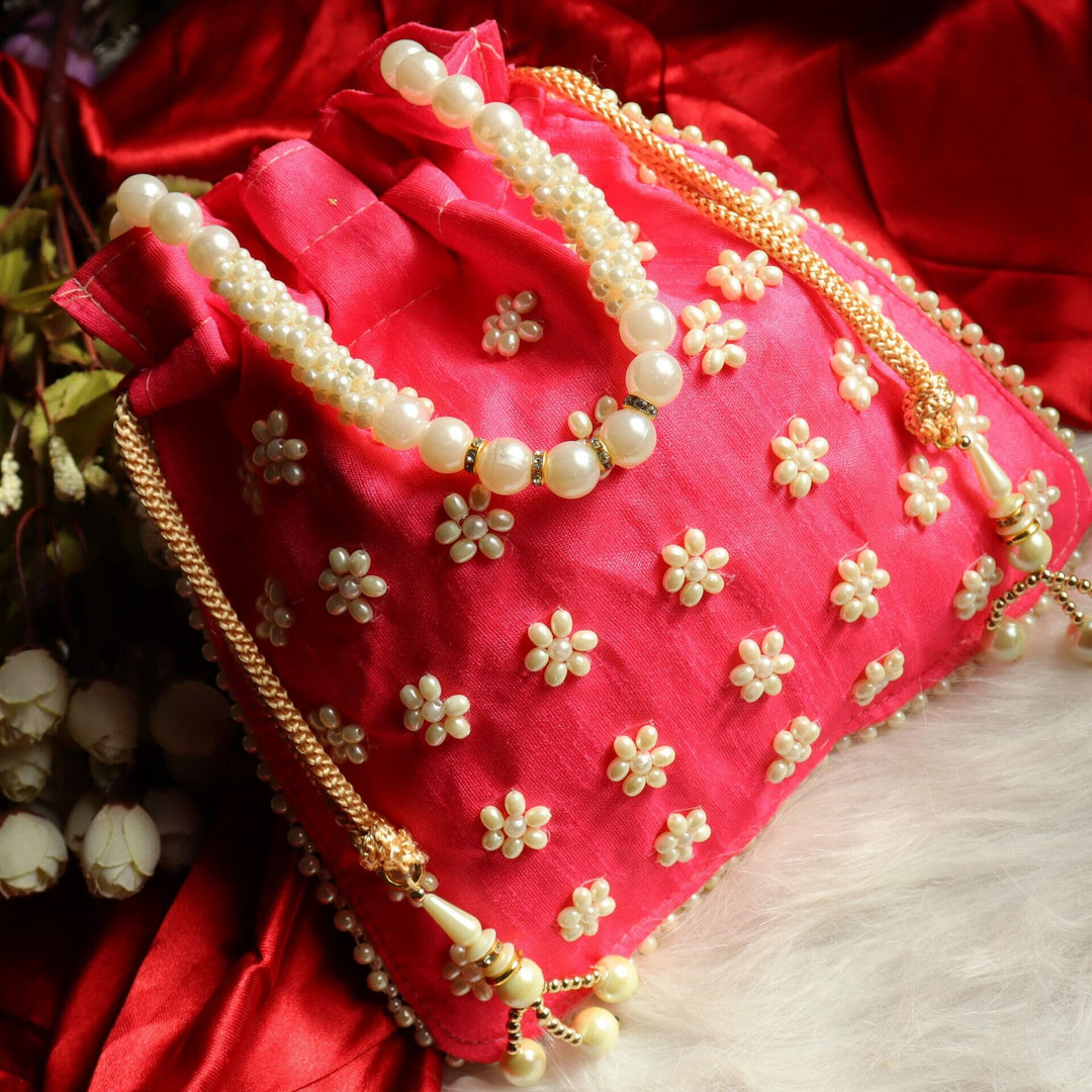 Pearl Batwa Potli Bags