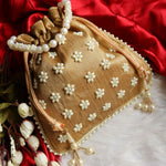 Load image into Gallery viewer, Pearl Batwa Potli Bags
