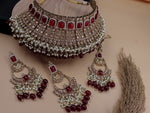 Load image into Gallery viewer, Laila Premium Reverse AD Semi Bridal Choker Set
