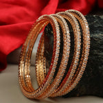 Load image into Gallery viewer, Gauri AD Bangles - Rosegold
