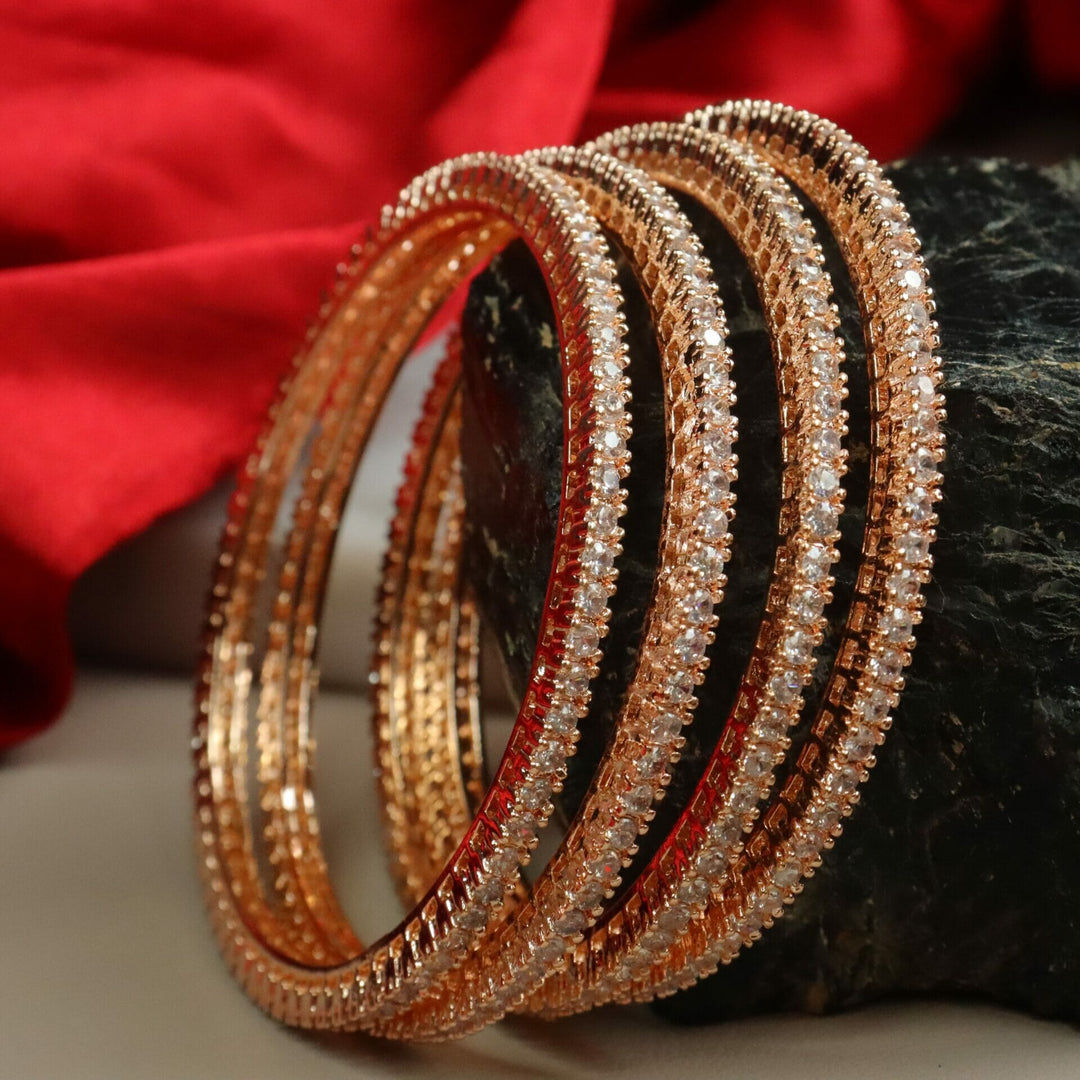 Gauri AD Bangles - Rosegold