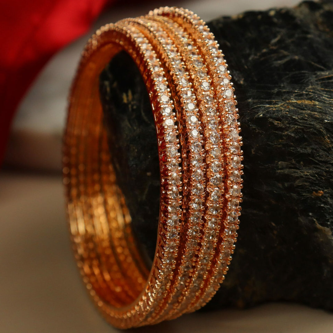 Gauri AD Bangles - Rosegold