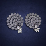 Load image into Gallery viewer, Silver Peacock Stud
